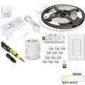 Task Lighting 16 Ft. 225 Lumens/Ft. 12V Std Output Quattro Wireless Controller Tape Light Kit, Soft. Wht 3000K L-VK1Z1A-16-30